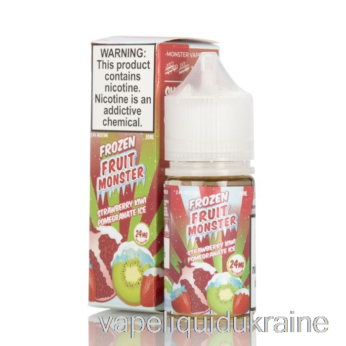 Vape Liquid Ukraine ICE Strawberry Kiwi Pomegranate - Frozen Fruit Monster Salts - 30mL 24mg